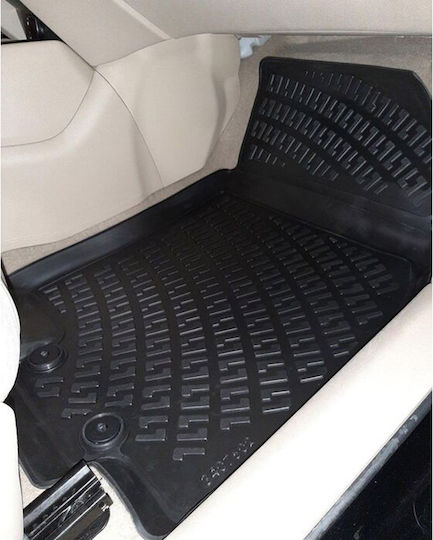 Rizline Set of Front and Rear Mats 4pcs Tray Type for Nissan X-Trail 2013-2021 Black