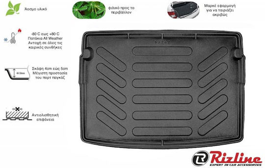 Rizline Trunk Mat Tray Type for Seat Arona 2017 Black
