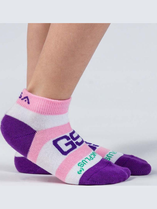 GSA Athletic Kids' Ankle Socks Purple 6 Pairs
