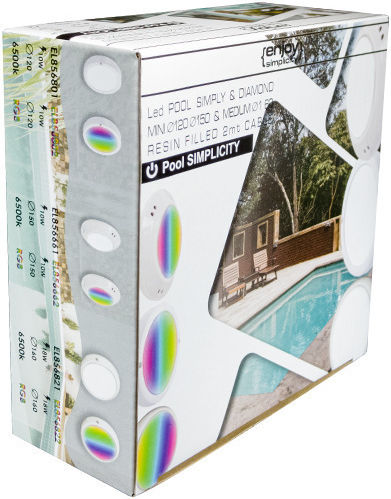Elvhx Untertauchbares LED Pool-Scheinwerfer mit Mehrfarbigem (RGB) Licht EL856802