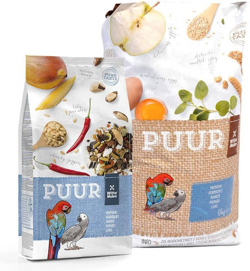 Witte Molen Puur Parrot Birds Food for Big Parrots 750gr