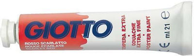 Giotto Tempera Tempera Colour Paint Tube 21ml Red Νο 8