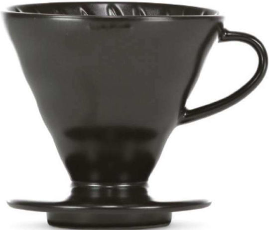Hario V60 02 Kasuya Coffee Dripper Porcelain Black 140x120x102mm