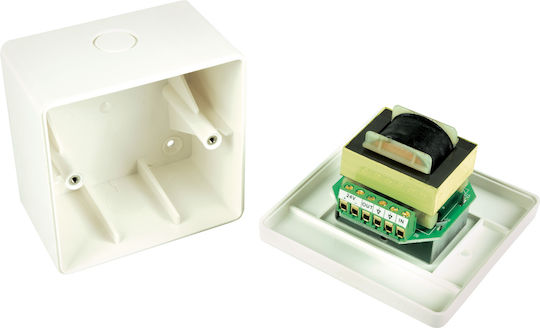 Adastra V36-VR Steckdose Volumen-Regler und Relais 36W in Weiß Farbe 952.467UK