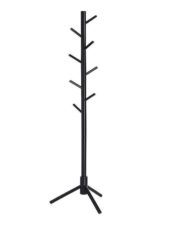 Vasagle Wooden Coat Rack Black 47x47x175cm