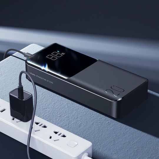 Joyroom JR-T014 Power Bank 20000mAh 15W with 2 USB-A Output Ports and USB-C Output Port Quick Charge Black