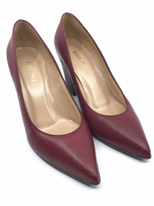 Bruni Women's Heels 19281 in Bordeaux Color