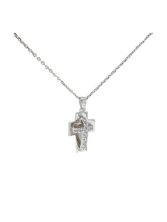 Cross girl in white gold K14.87532 K14.87531