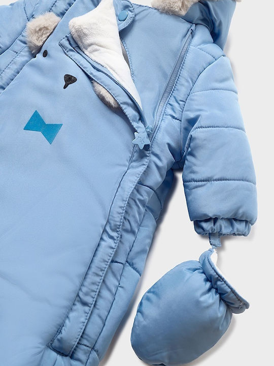 Mayoral Ecofriends Baby Bodysuit for Going Out Long-Sleeved Light Blue