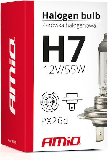 AMiO Λάμπα Αυτοκινήτου H7 Αλογόνου 12V 55W