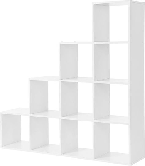 Βιβλιοθήκη Λευκό 129.5x29x129.5εκ.