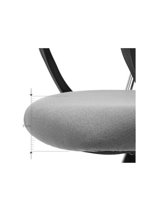 Office Chair with Fixed Arms Gray Songmics