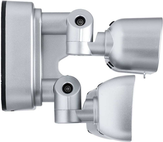 GloboStar 86045 IP Surveillance Camera Wi-Fi/4G Full HD 1080p Waterproof Battery Powered with Two-Way Communication Silver