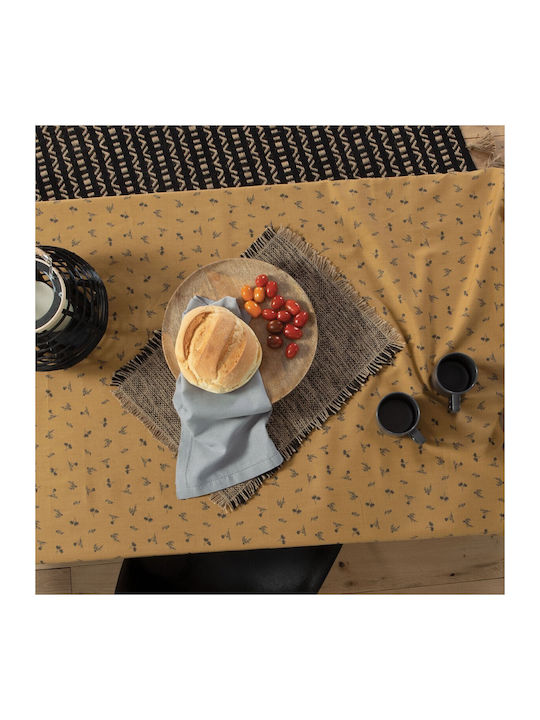 Nef-Nef Homeware Delilah Cotton & Polyester Tablecloth Mustard 140x180cm