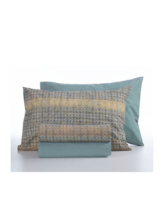 Nef-Nef Homeware Sheet Sets Single 170x270cm. Reflex Aqua 3pcs