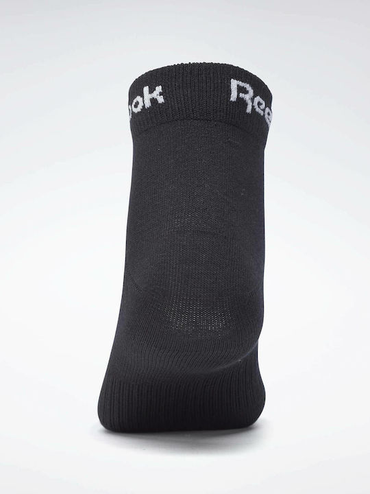 Reebok Active Core Αθλητικές Κάλτσες Μαύρες 3 Ζεύγη