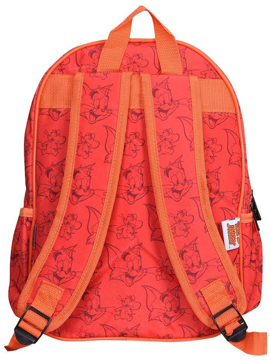 Sunce Tom & Jerry School Bag Backpack Kindergarten in Red color