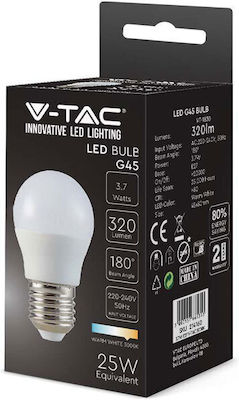 V-TAC LED Lampen für Fassung E27 und Form G45 Kühles Weiß 400lm 1Stück