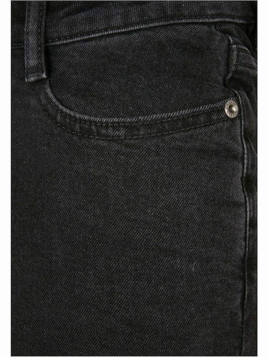 Women's Jeans Pants High Rise Flared Black