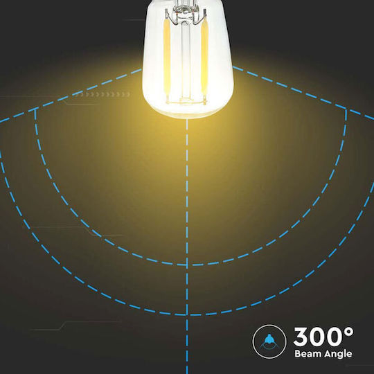 V-TAC LED крушка 2W за фасунга E14 и форма ST26 Топло бяло 200лм