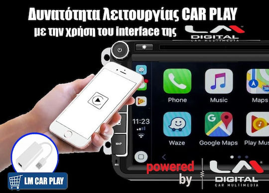LM Digital Auto-Audiosystem für Volkswagen Tiguan / Golf Plus 2007-2016 (Bluetooth/USB/WiFi/GPS/Apple-Carplay/Android-Auto) mit Touchscreen 9"