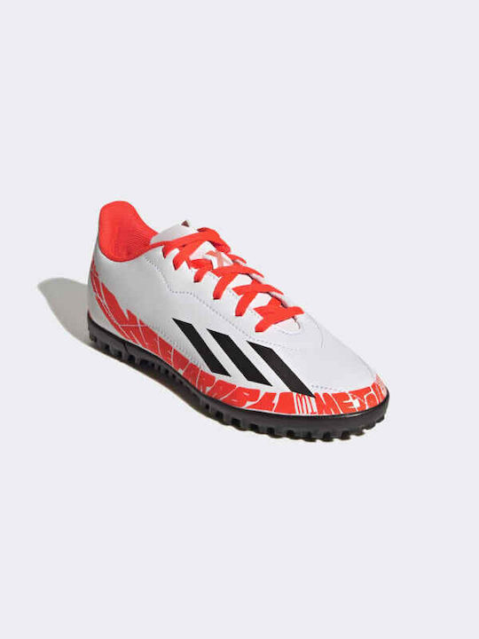 Adidas Παιδικά Ποδοσφαιρικά Παπούτσια Speedportal Messi 4 με Σχάρα Λευκά