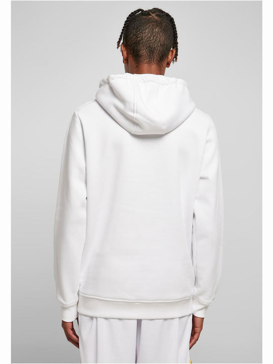 Starter Men's Sweatshirt with Hood and Pockets White