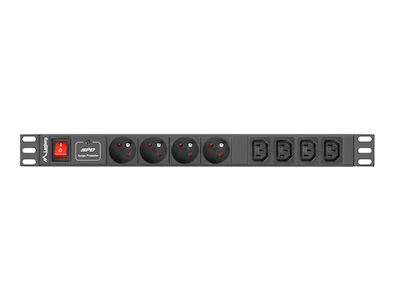 Lanberg Rack Power Strip PDU-04E04I-0200-BK 1pcs