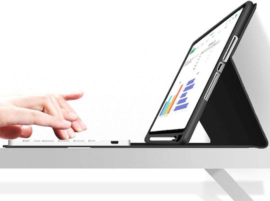 Tech-Protect SC Pen Klappdeckel mit Tastatur im Englisch US Schware (iPad 2019/2020/2021 10.2'') TPSCPIPADB