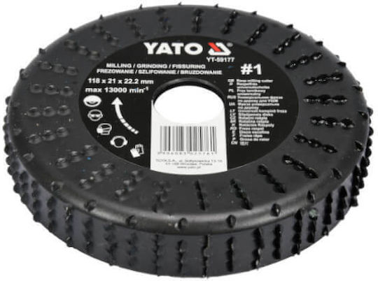 Yato Grinding Disc of Wood 118mm Set 1pcs