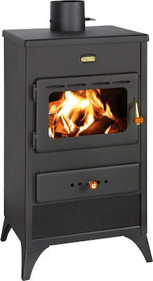 Prity K2 CP W10 Μεταλλική Ξυλόσομπα Καλοριφέρ 13.1kW Μαύρη