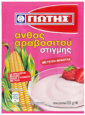 Γιώτης Mix for Pastry Cream Άνθος Αραβοσίτου Στιγμής Instant with Flavor Strawberry 62gr