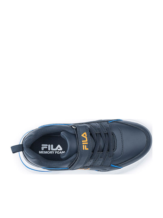 Memory Line Kids Sneakers with Scratch Blue