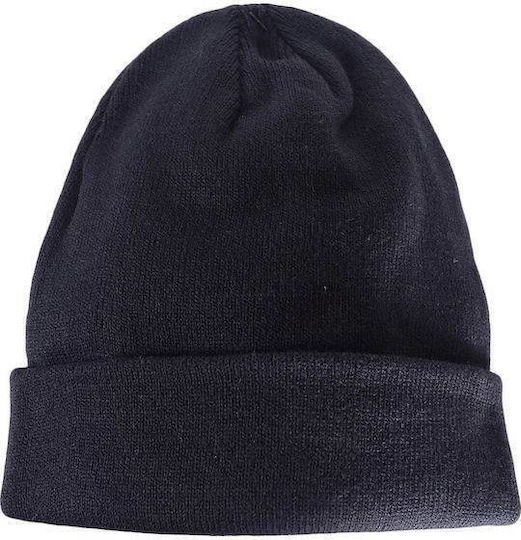 Beanie Unisex Beanie Knitted in Navy Blue color