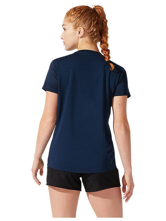 ASICS Core Γυναικείο Αθλητικό T-shirt Navy Μπλε