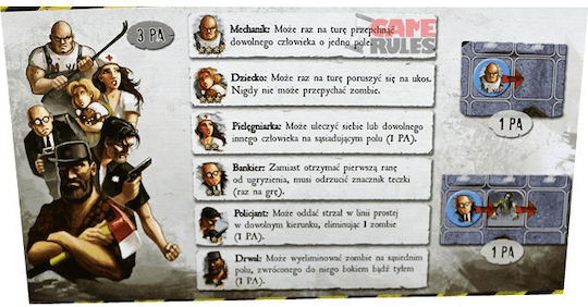 Board Game Zombie Terror for 2 Players 14+ Years Old (EN) Galakta
