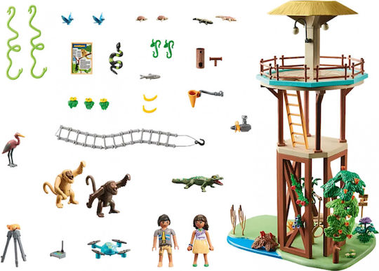 Playmobil Wiltopia Beobachtungsturm mit Kompass für 4-10 Jahre