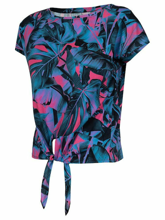 4F Women's Athletic T-shirt Floral Multicolour