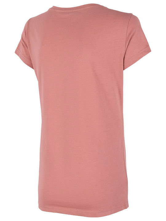 4F Damen Sportlich T-shirt Rosa