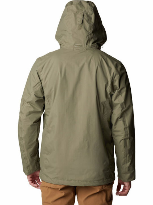 Mission Air Interchange Winter Jacke Wasserdicht und Winddicht Khaki