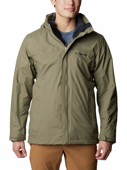 Mission Air Interchange Winter Jacke Wasserdicht und Winddicht Khaki