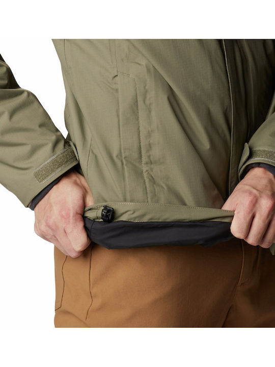Mission Air Interchange Winter Jacke Wasserdicht und Winddicht Khaki