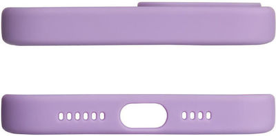 Hurtel Design Silicone Back Cover Flower Purple (iPhone 12 / 12 Pro)