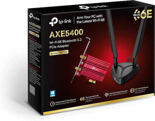 TP-LINK TXE75E v1 Безжична мрежова карта Wi-Fi 6E (5400Mbps) PCI-e