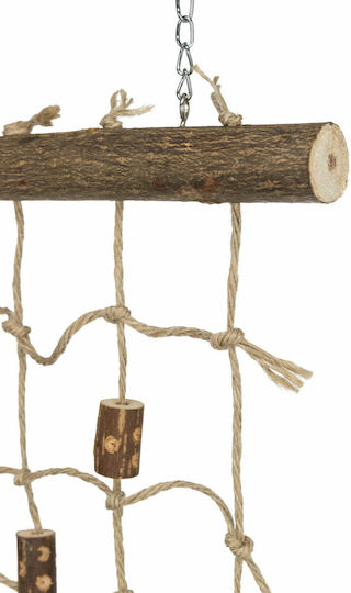 Trixie Natural Living Wooden Bird Cage Game Rope 27x24cm