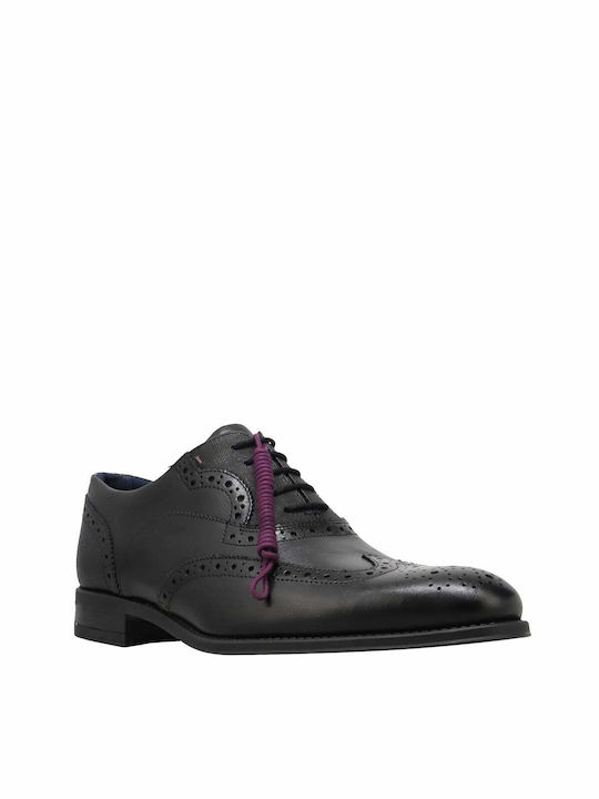 Ted Baker Δερμάτινα Ανδρικά Oxfords Μαύρα