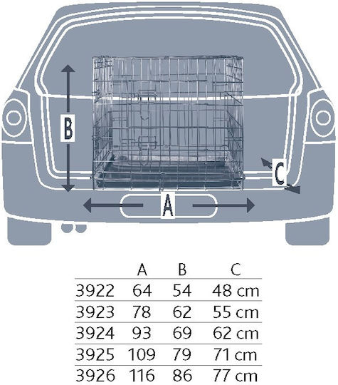 Trixie Wire Dog Wire Crate 116x86x77cm 116x86x77cm
