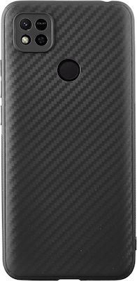 Volte-Tel Carbon Silicone Back Cover Black (Redmi 10A)