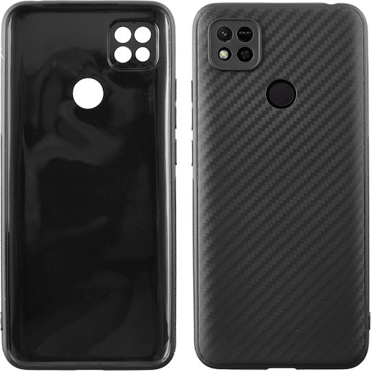 Volte-Tel Carbon Back Cover Silicon Negru (Redmi 10A)