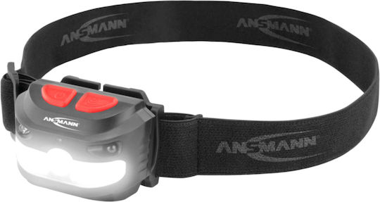 Ansmann Rechargeable Headlamp LED with Maximum Brightness 250lm HD250RS Black